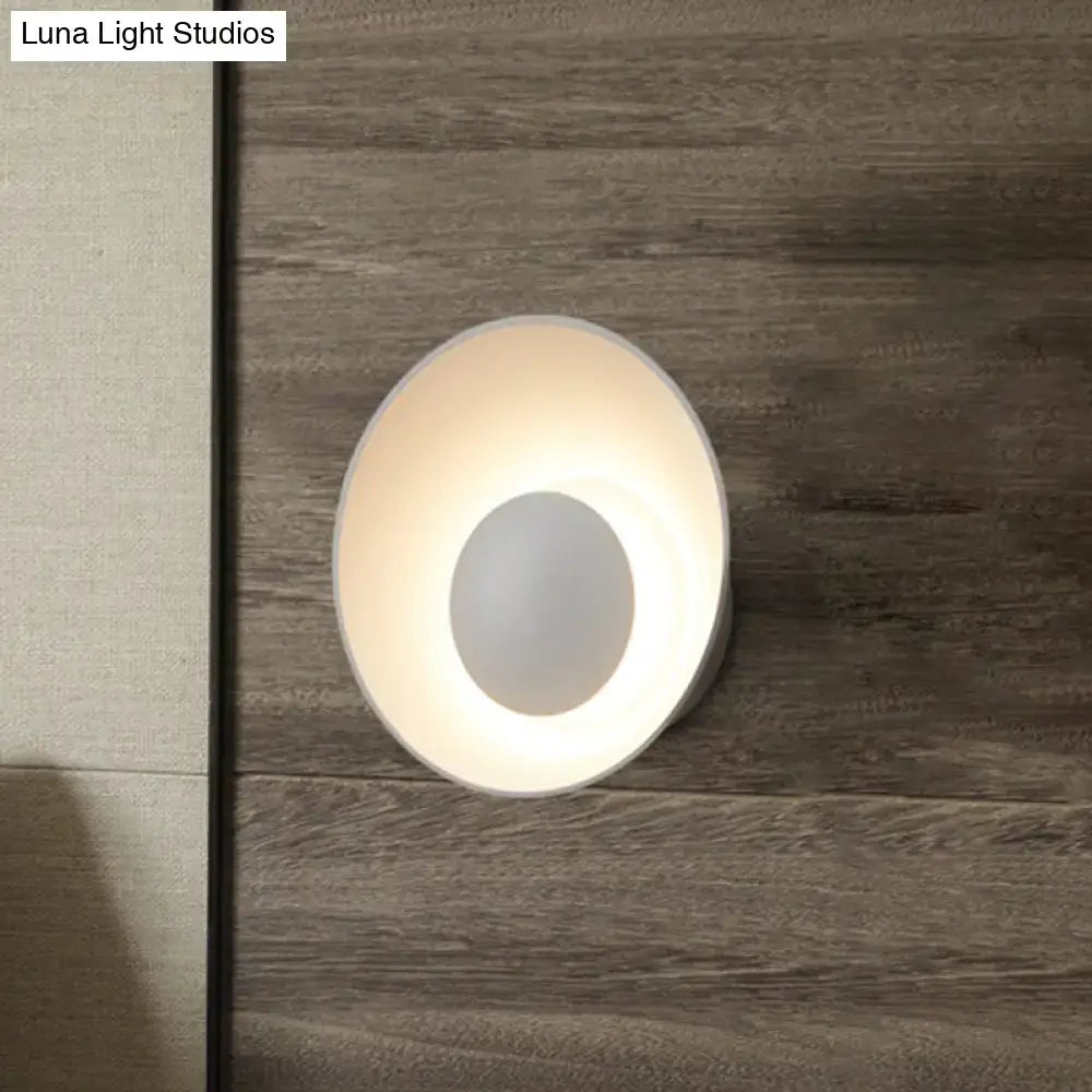 Black LED Industrial Drawing Room Sconce