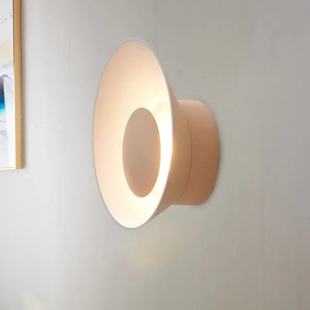 Black LED Industrial Drawing Room Sconce