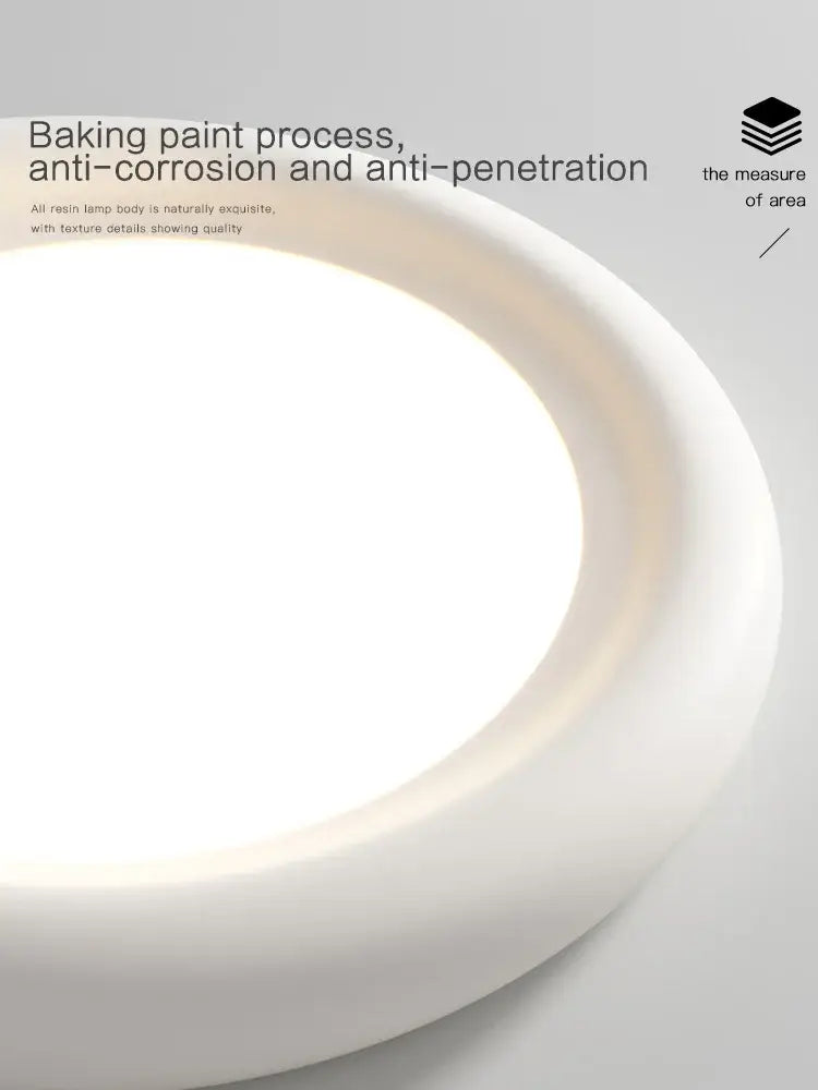 White Cream LED Ceiling Lamp