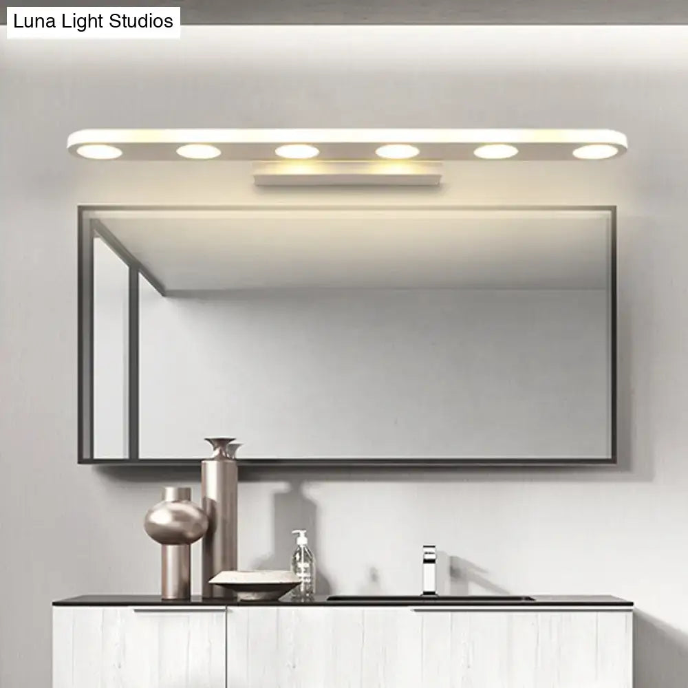 White Acrylic 23-Inch Vanity Light