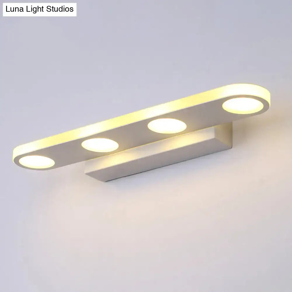 White Acrylic 23-Inch Vanity Light
