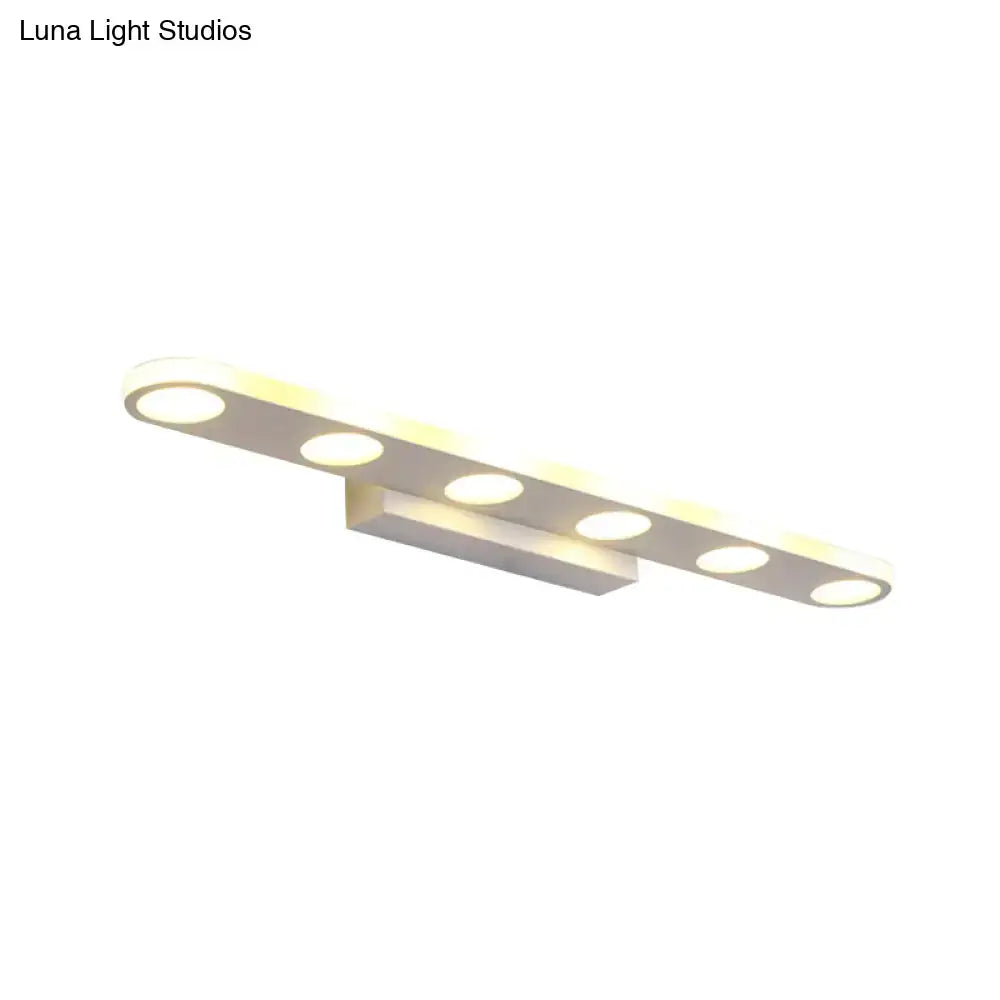 White Acrylic 23-Inch Vanity Light