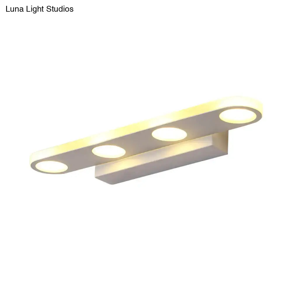 White Acrylic 23-Inch Vanity Light