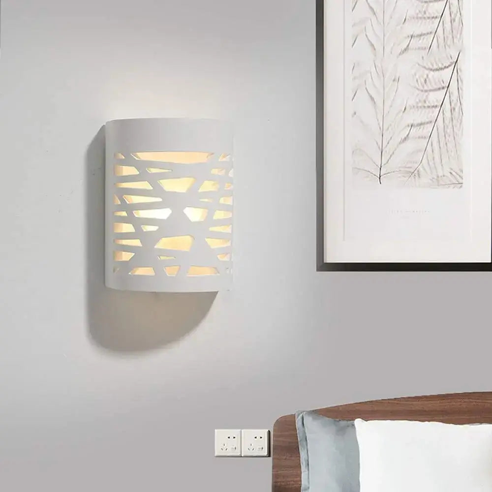 White Gypsum LED Wall Lamp