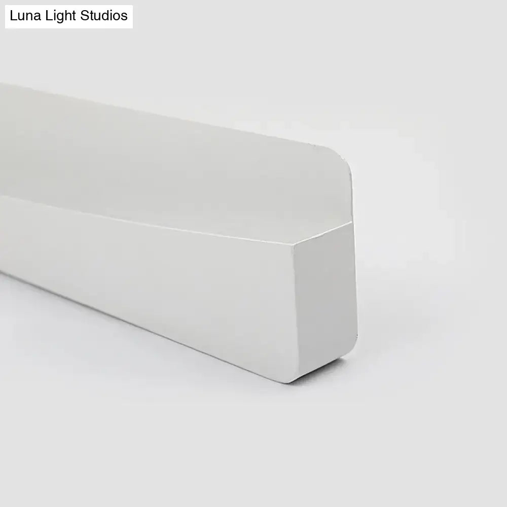White Rectangular Wall Sconce