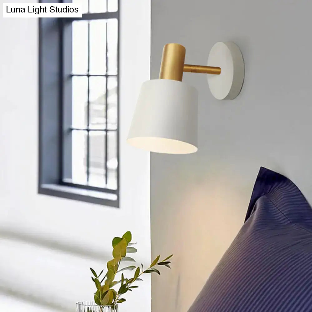 Mint Gold Drum Sconce