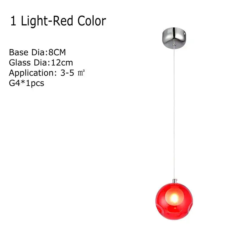 Multicolor Glass Chandelier