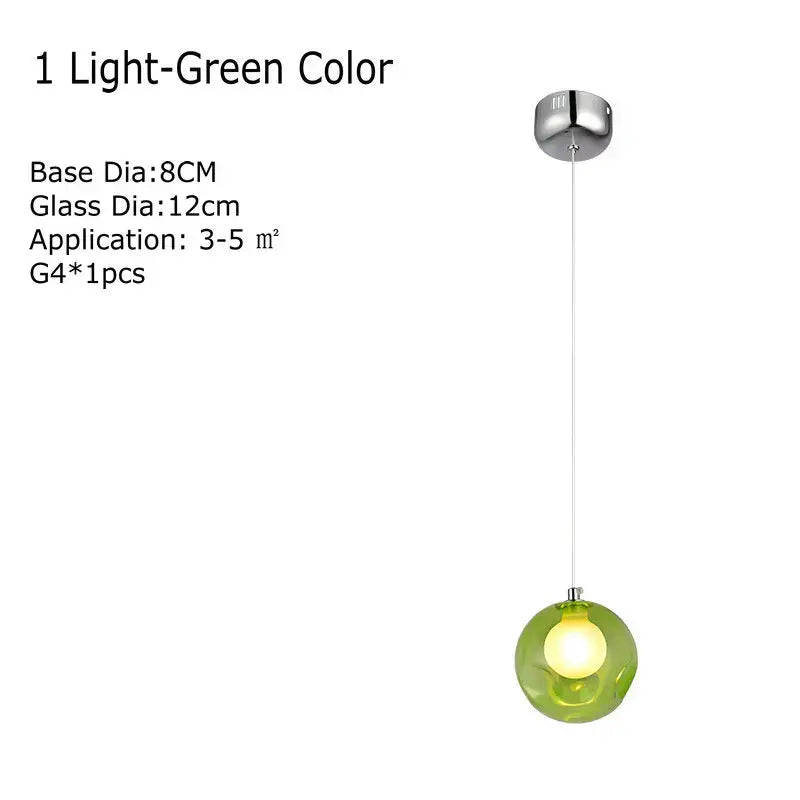 Multicolor Glass Chandelier