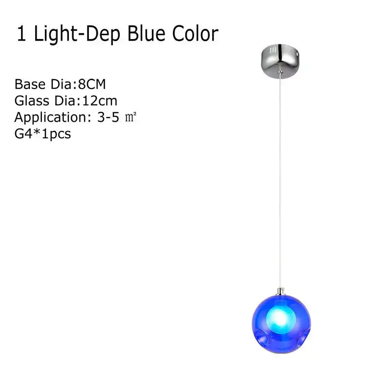 Multicolor Glass Chandelier