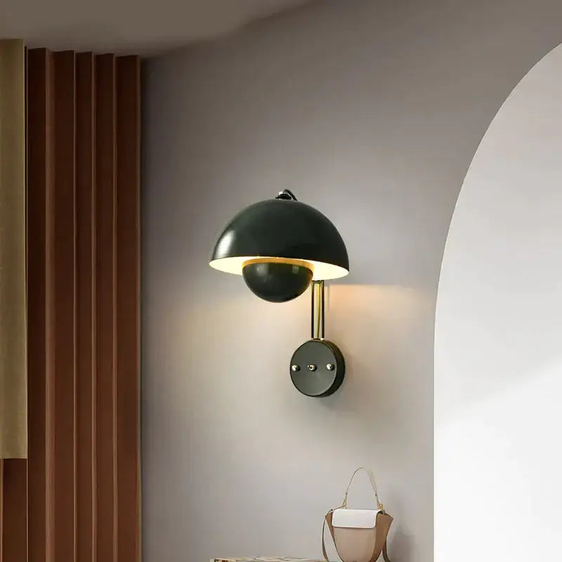 Brass Mushroom Wall Lamp