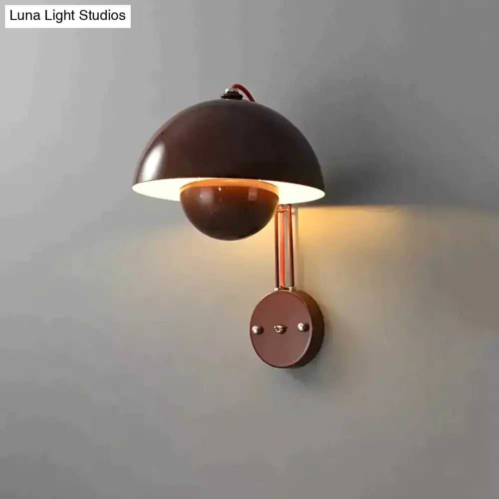 Brass Mushroom Wall Lamp
