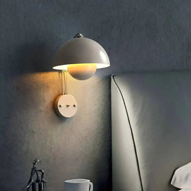 Brass Mushroom Wall Lamp