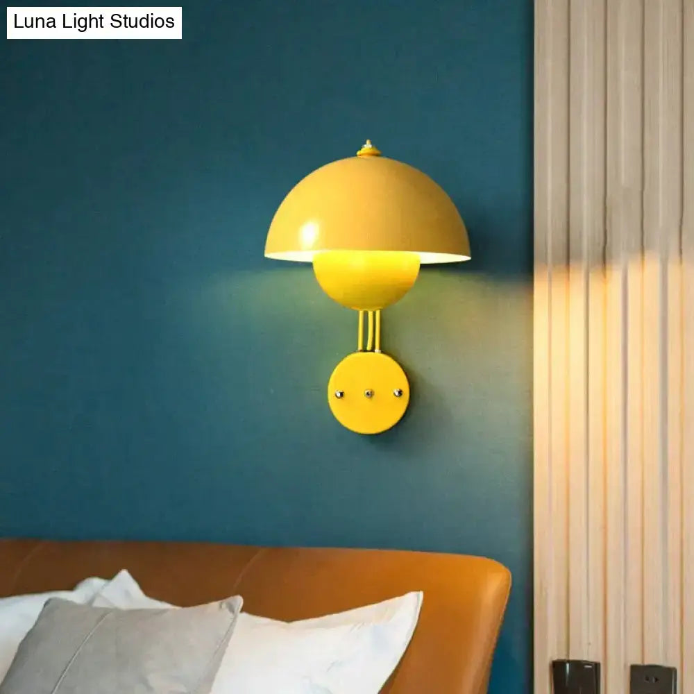 Brass Mushroom Wall Lamp