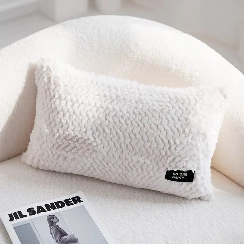 Neutral Geometric Cushion Cover