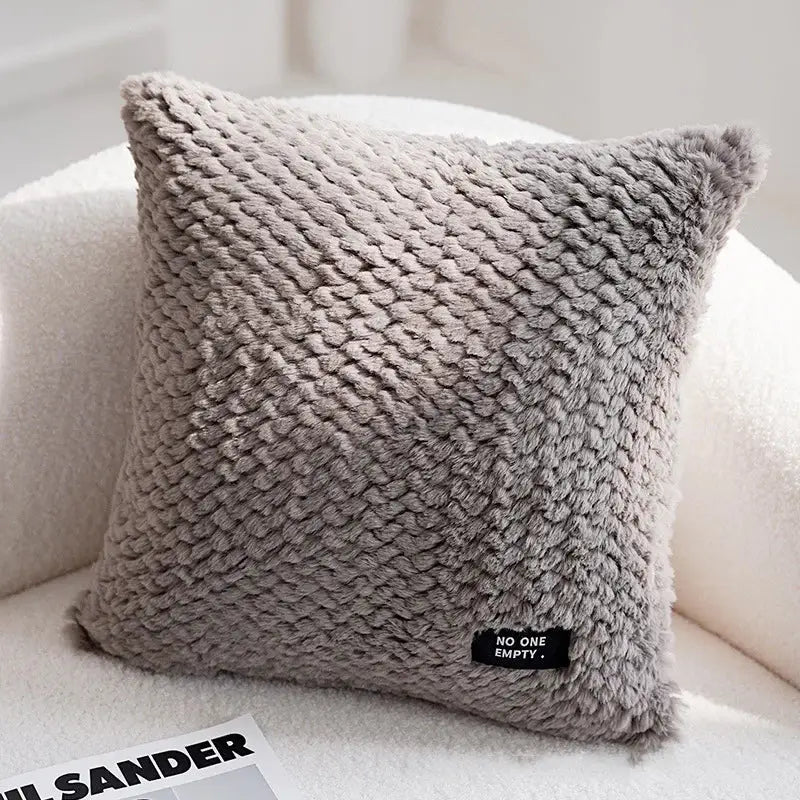 Neutral Geometric Cushion Cover