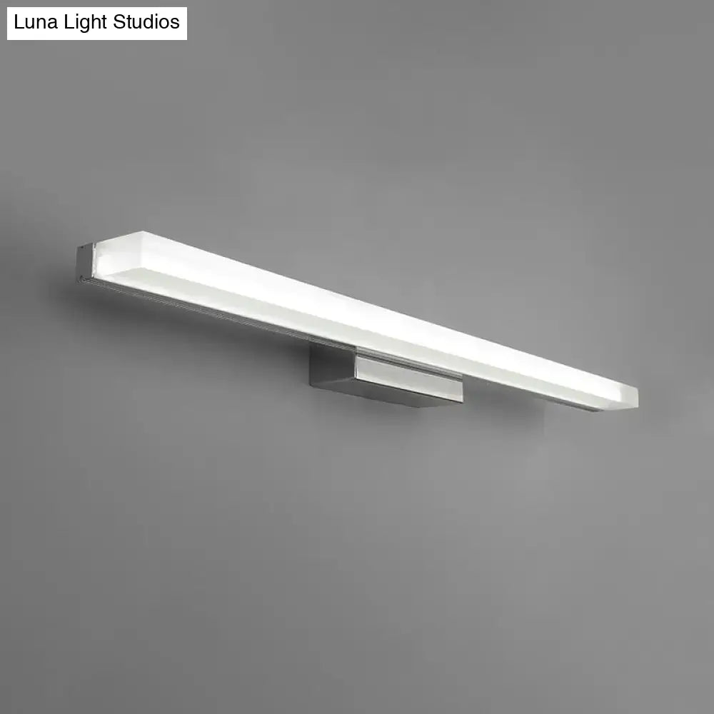 Nickel Rectangular Wall Light