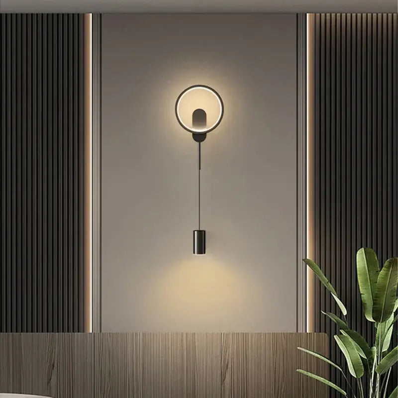 Gold Circular Wall Sconce