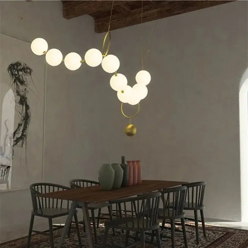 Gold White LED Chandelier