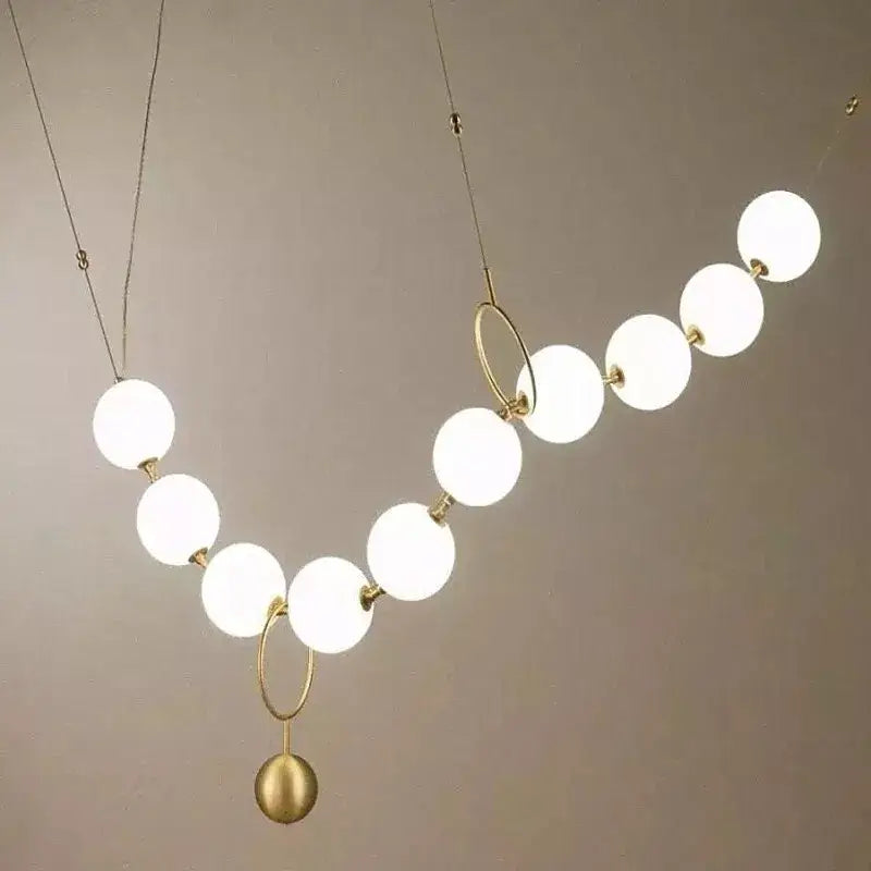 Gold White LED Chandelier