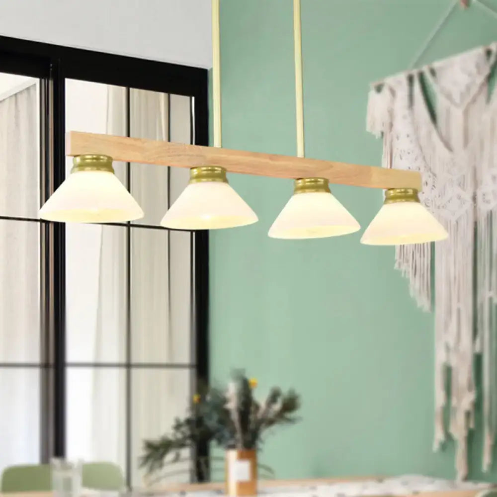 Gold Black Linear Pendant