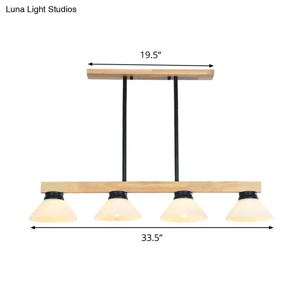 Gold Black Linear Pendant