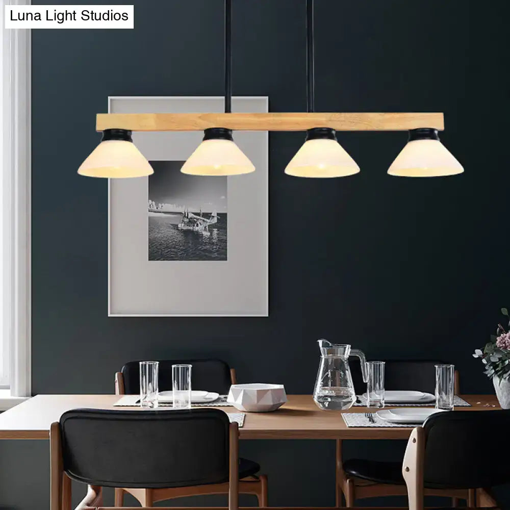 Gold Black Linear Pendant