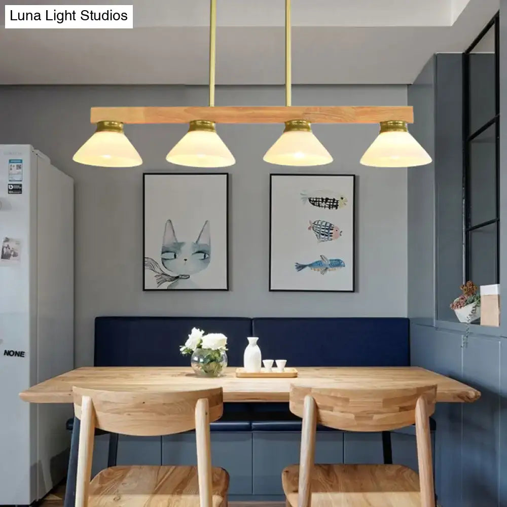 Gold Black Linear Pendant
