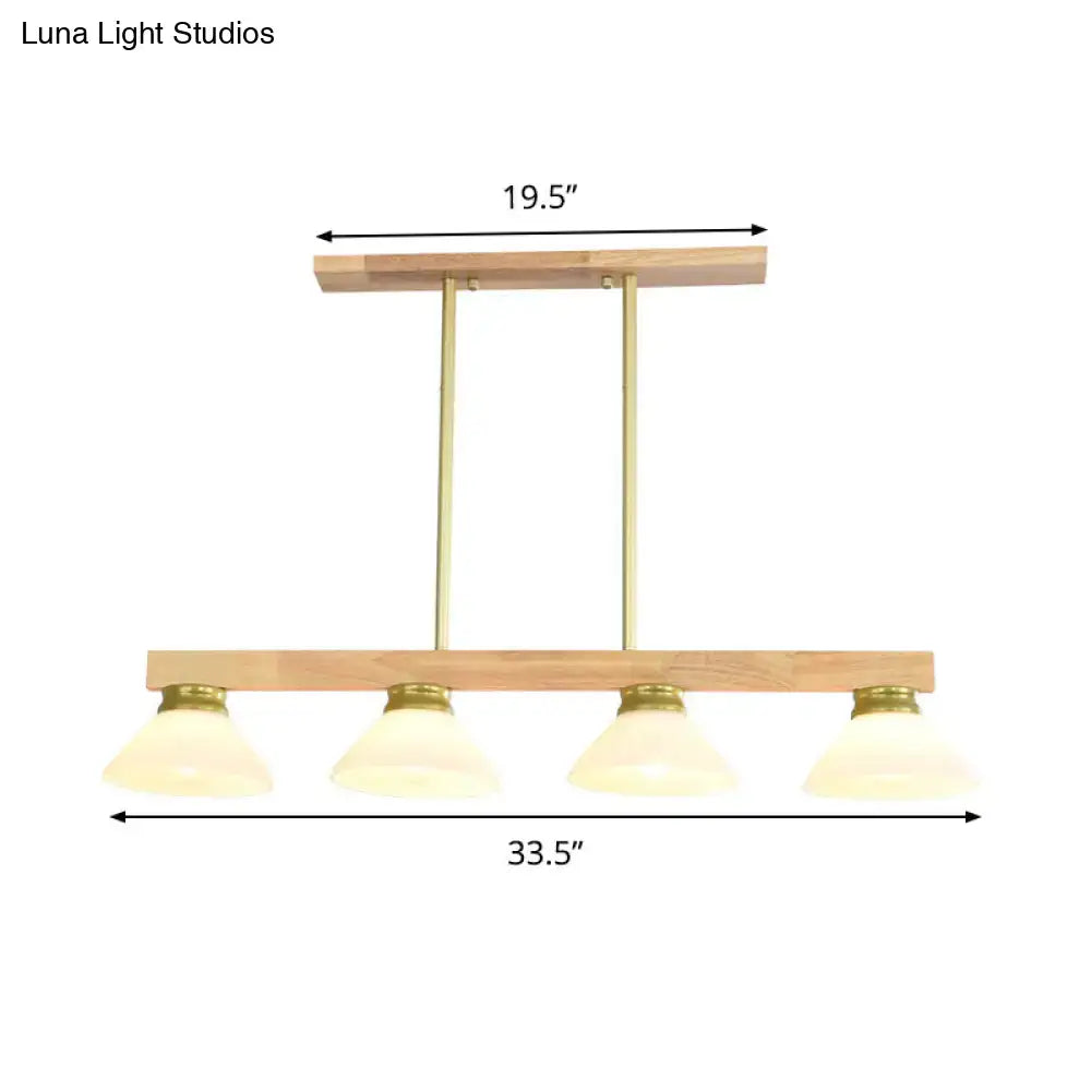 Gold Black Linear Pendant