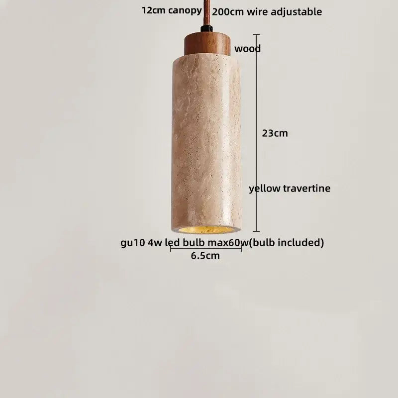 Yellow Stone Pendant Light