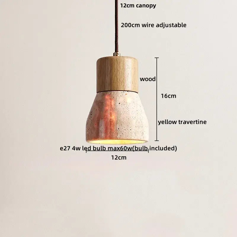 Yellow Stone Pendant Light