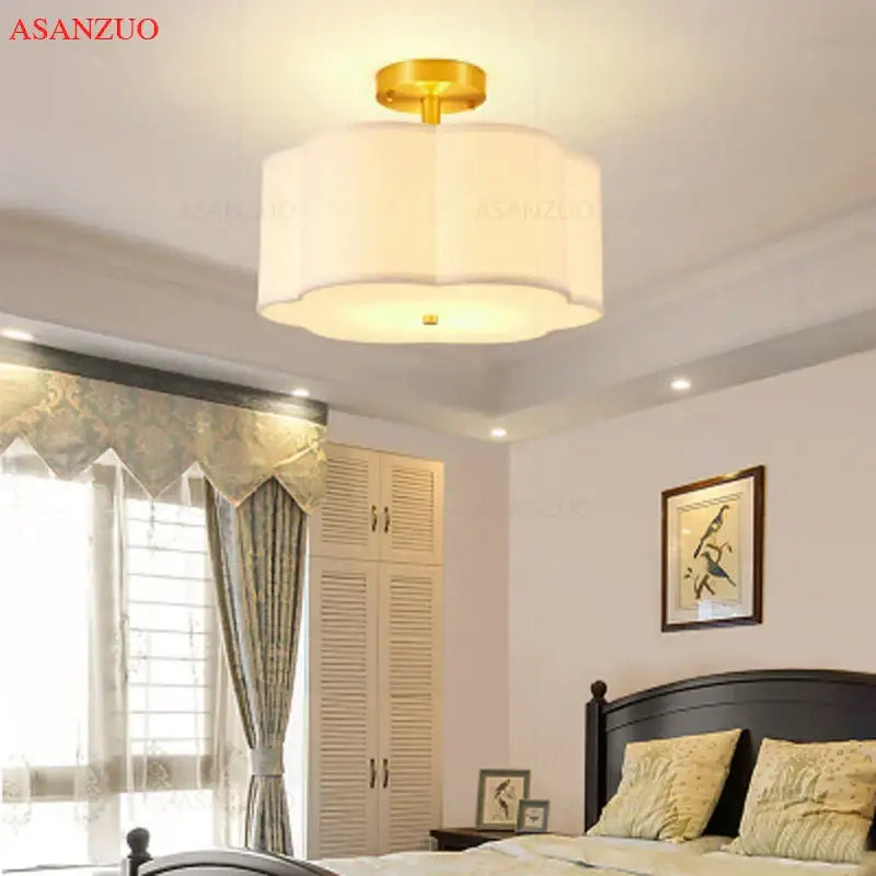 Textured Copper Ceiling Light