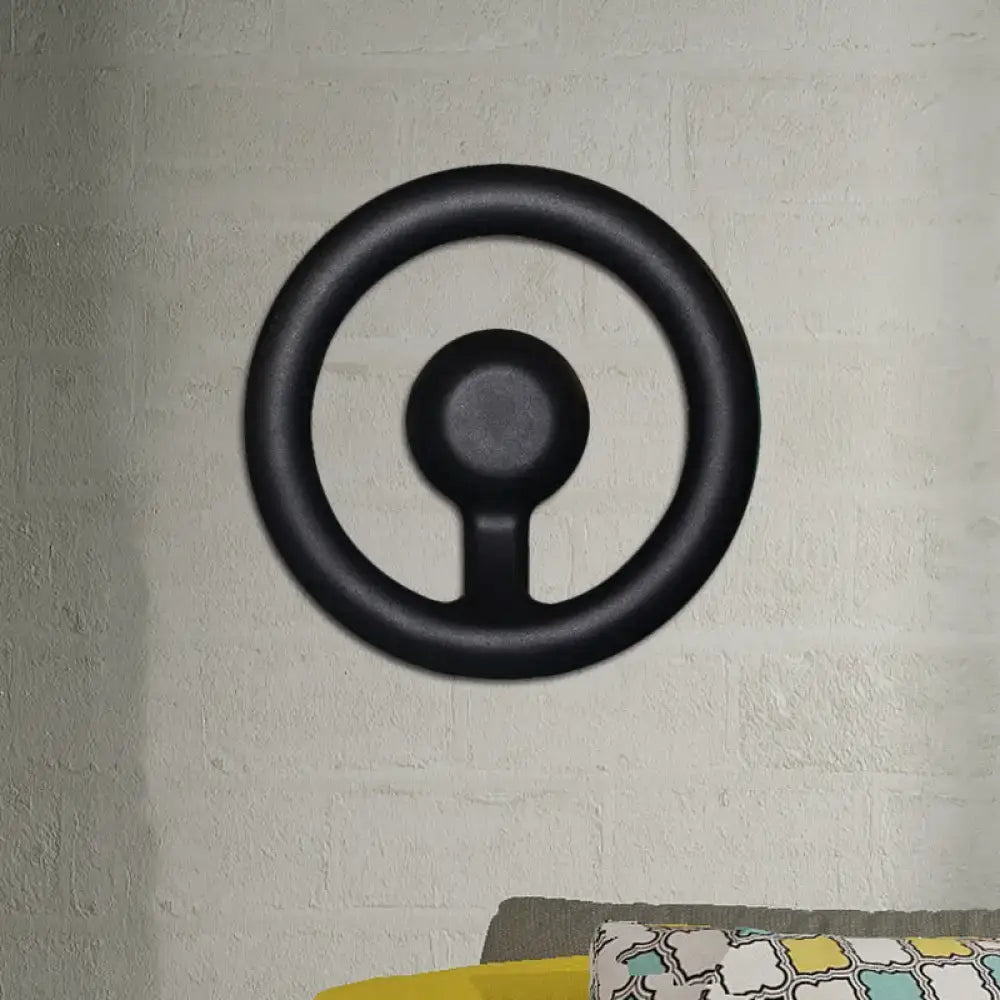 Black LED Aluminum Circline Wall Light