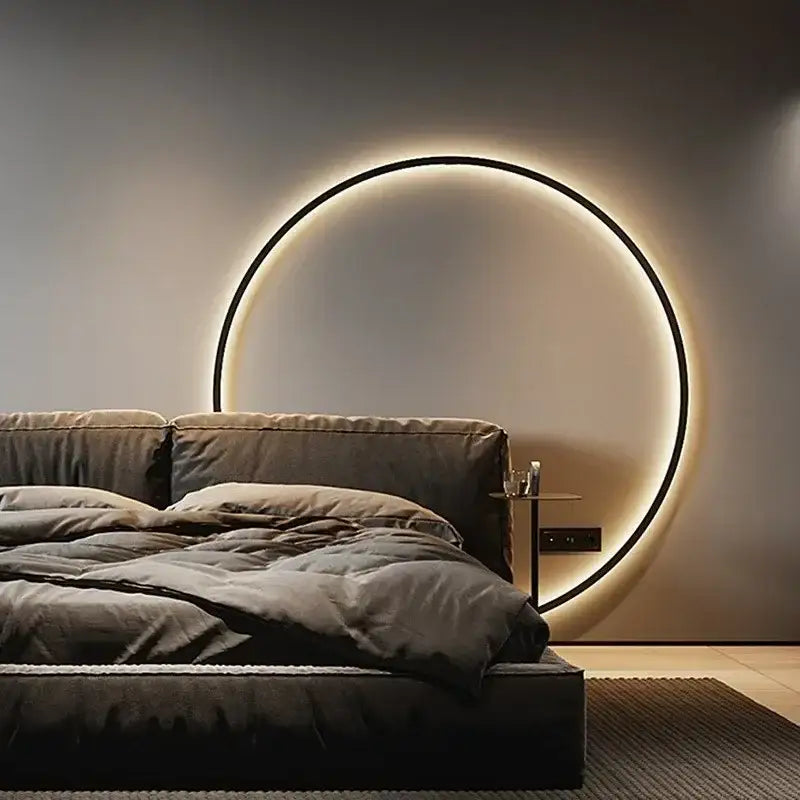 Gold Oval Wall Sconce with Adjustable Mood Light