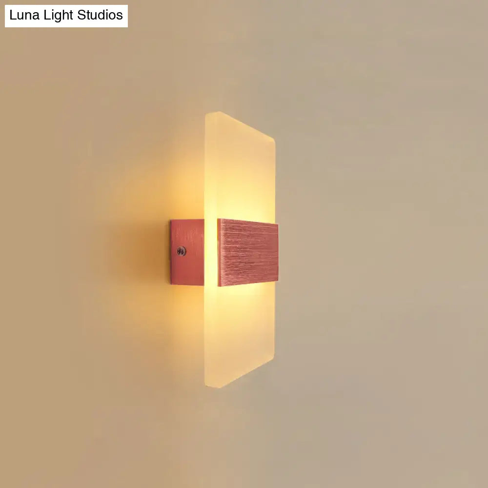 Metal Oval LED Sconce