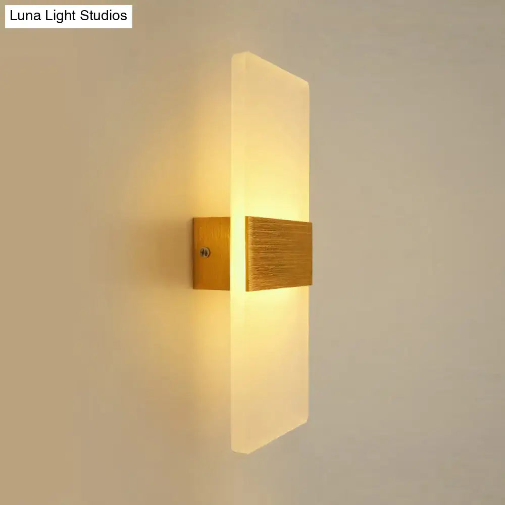 Metal Oval LED Sconce