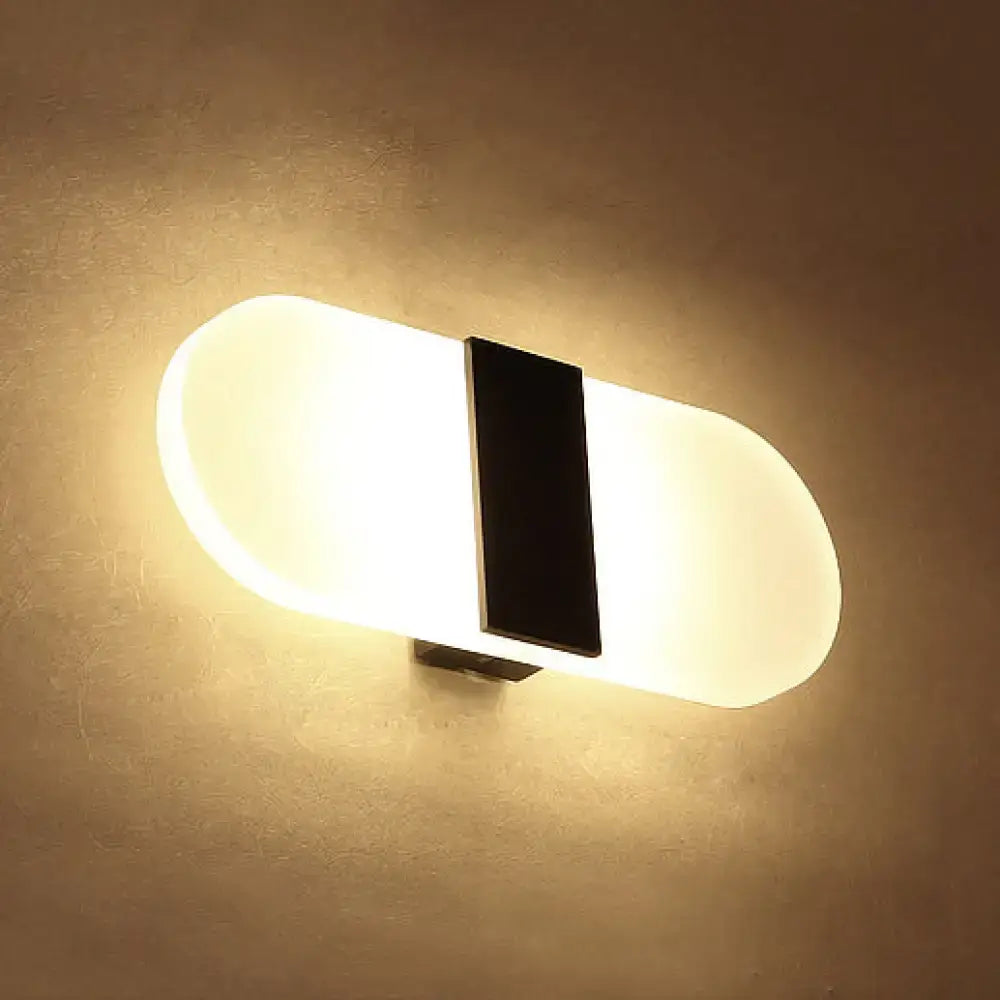 Metal Oval LED Sconce