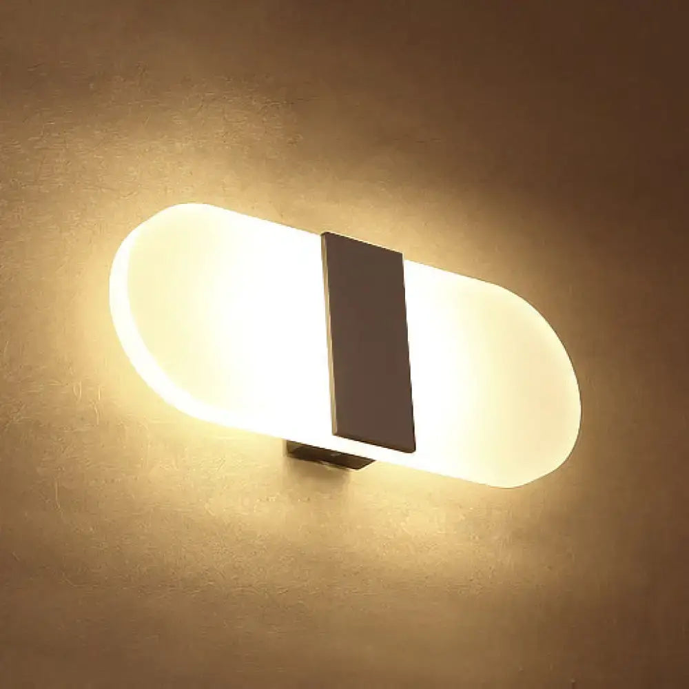 Metal Oval LED Sconce
