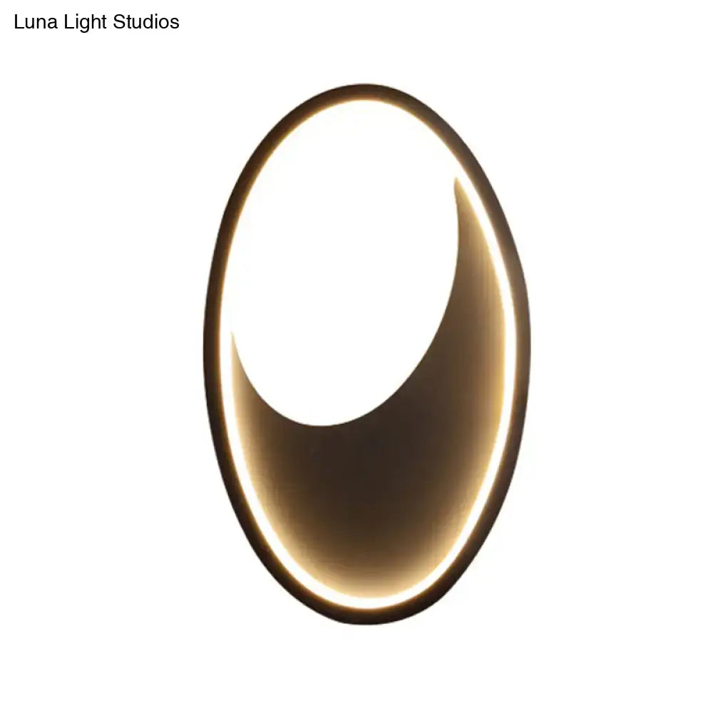 Black White LED Lamp Compact Dual-Voltage