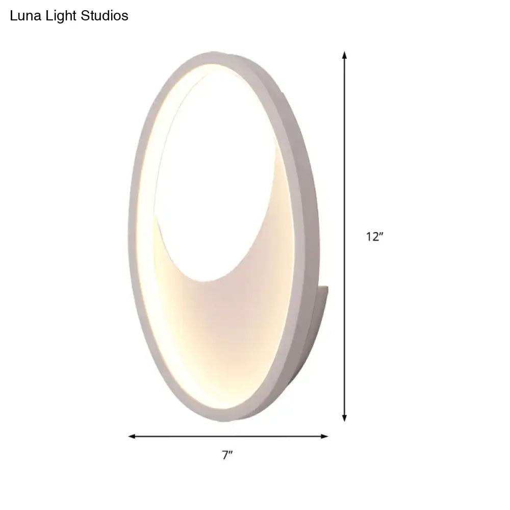 Black White LED Lamp Compact Dual-Voltage