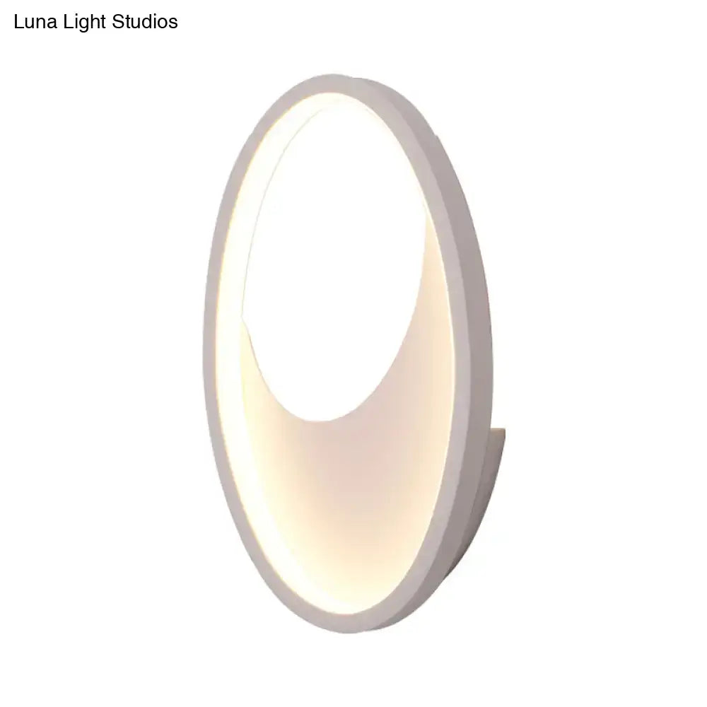 Black White LED Lamp Compact Dual-Voltage