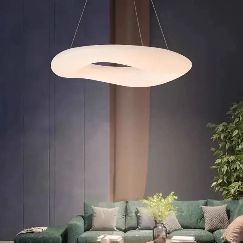 White Cotton Ceiling Chandelier
