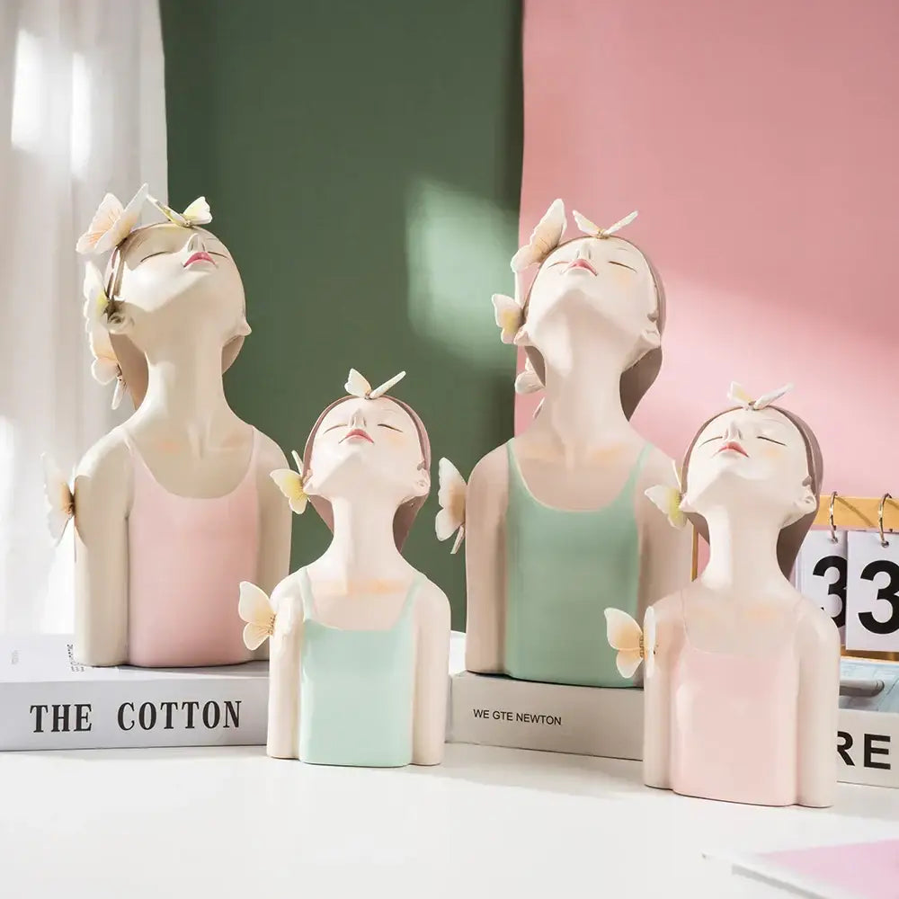 Resin Butterfly Girl Figurines