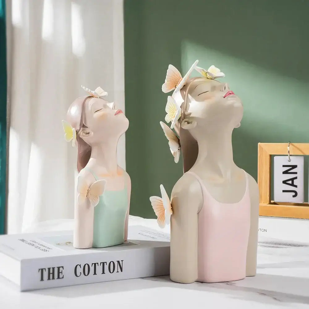 Resin Butterfly Girl Figurines