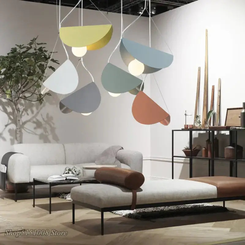 Iron Geometric Industrial Pendant Light