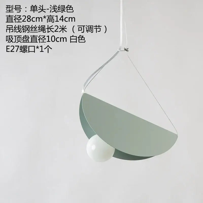 Iron Geometric Industrial Pendant Light