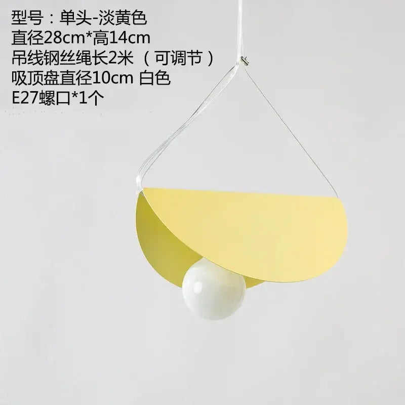 Iron Geometric Industrial Pendant Light