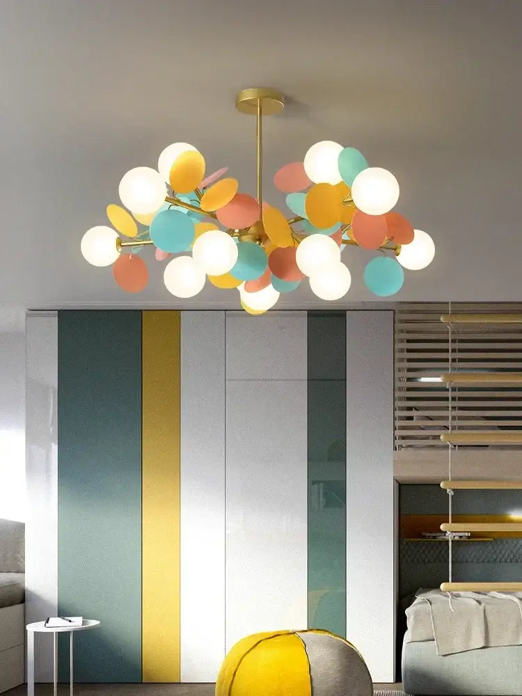White Glass Ceiling Lamp