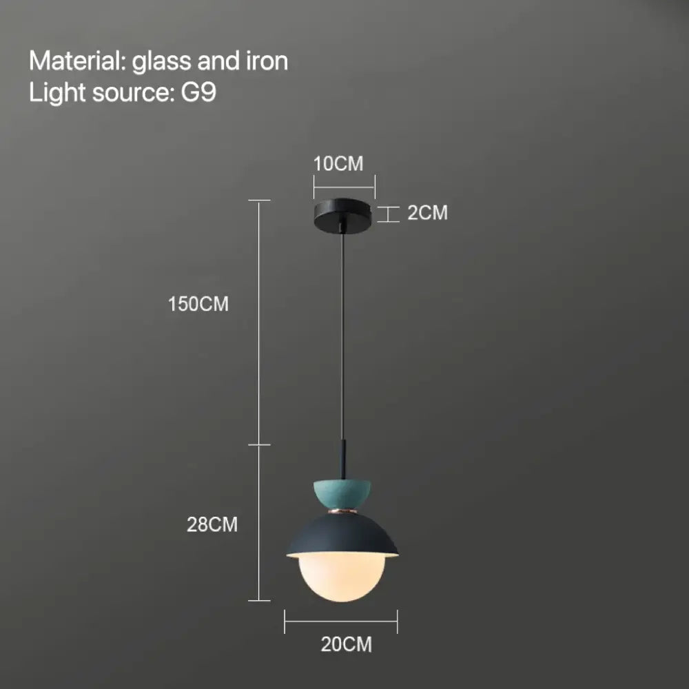 Ceramic Glass Ball Pendant