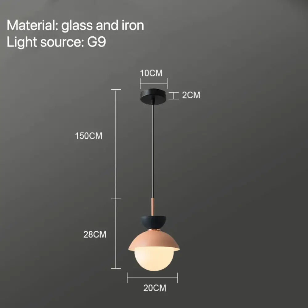 Ceramic Glass Ball Pendant