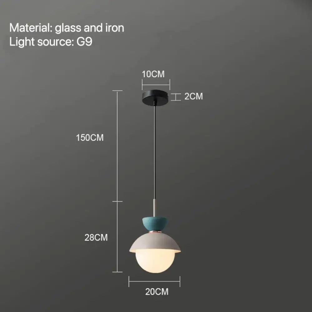 Ceramic Glass Ball Pendant